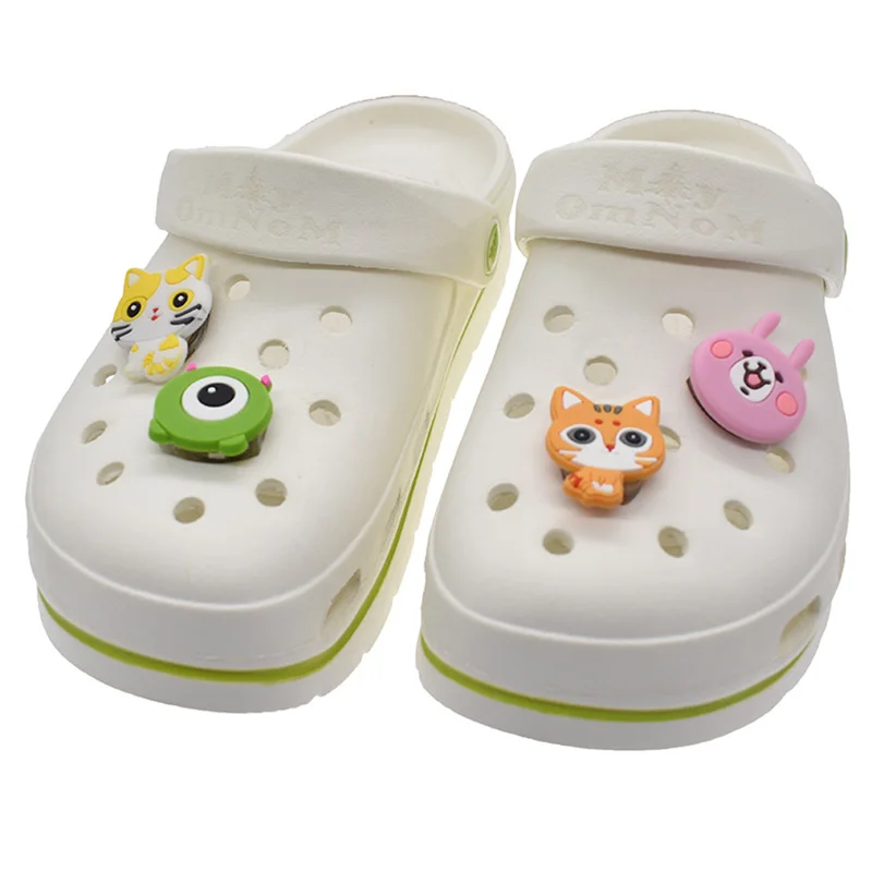 100pcs Is Up To You PVC LED Light Shoe Charms for Croc Ornaments Shoe Buckle DIY Accessories Decorations