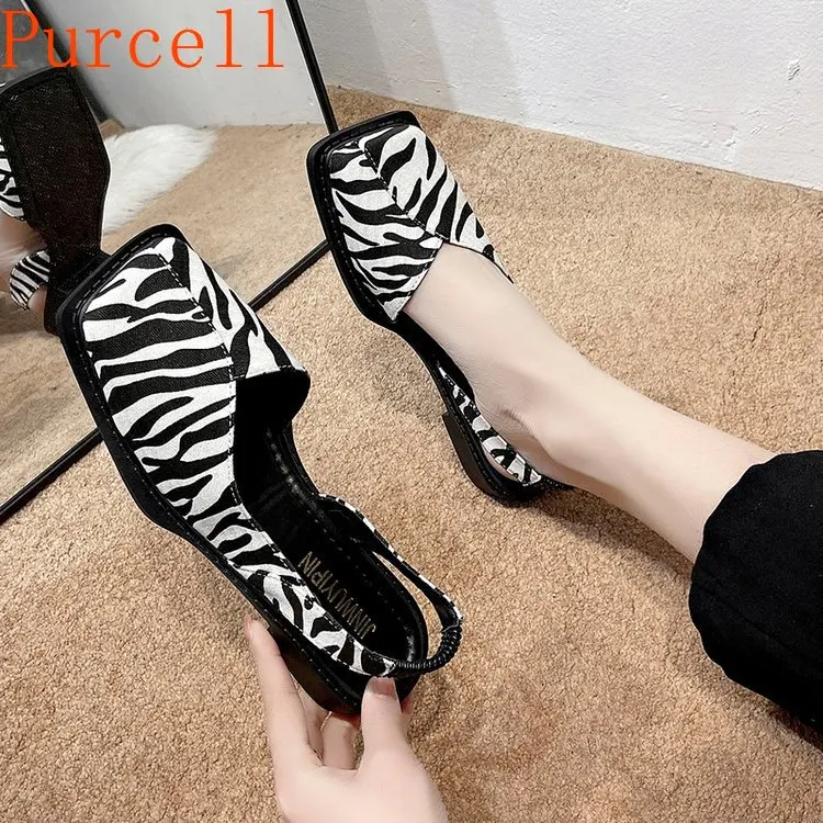 Women's new sandals fashion low heel shallow mouth summer package head sandals