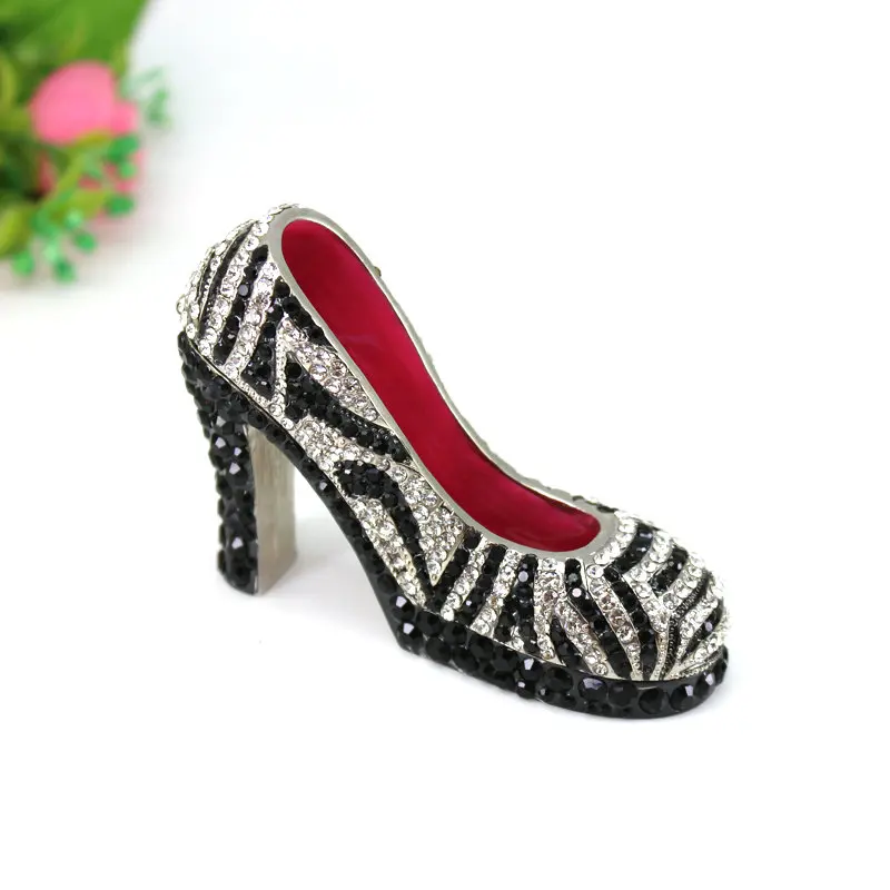 

SHINNYGIFTS Wedding Favor Metal Crafts Full Crystals High-heeled Shoes Christmas Gifts