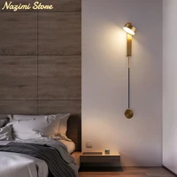 led wall lamps wth switch for bedroom living room decoration modern loft stair aisle indoor decoration sconce light fixture