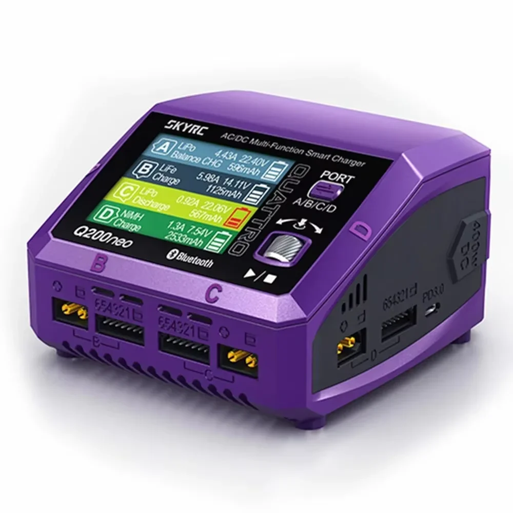 SkyRC Q200neo Lipo Балансное зарядное устройство Разрядник AC200W DC400W 10A для 1-6S LiPo Li-ion Life LiHV