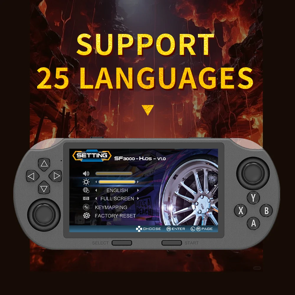 SF3000 4 5-дюймовый IPS-экран портативная игровая консоль в стиле ретро портативный