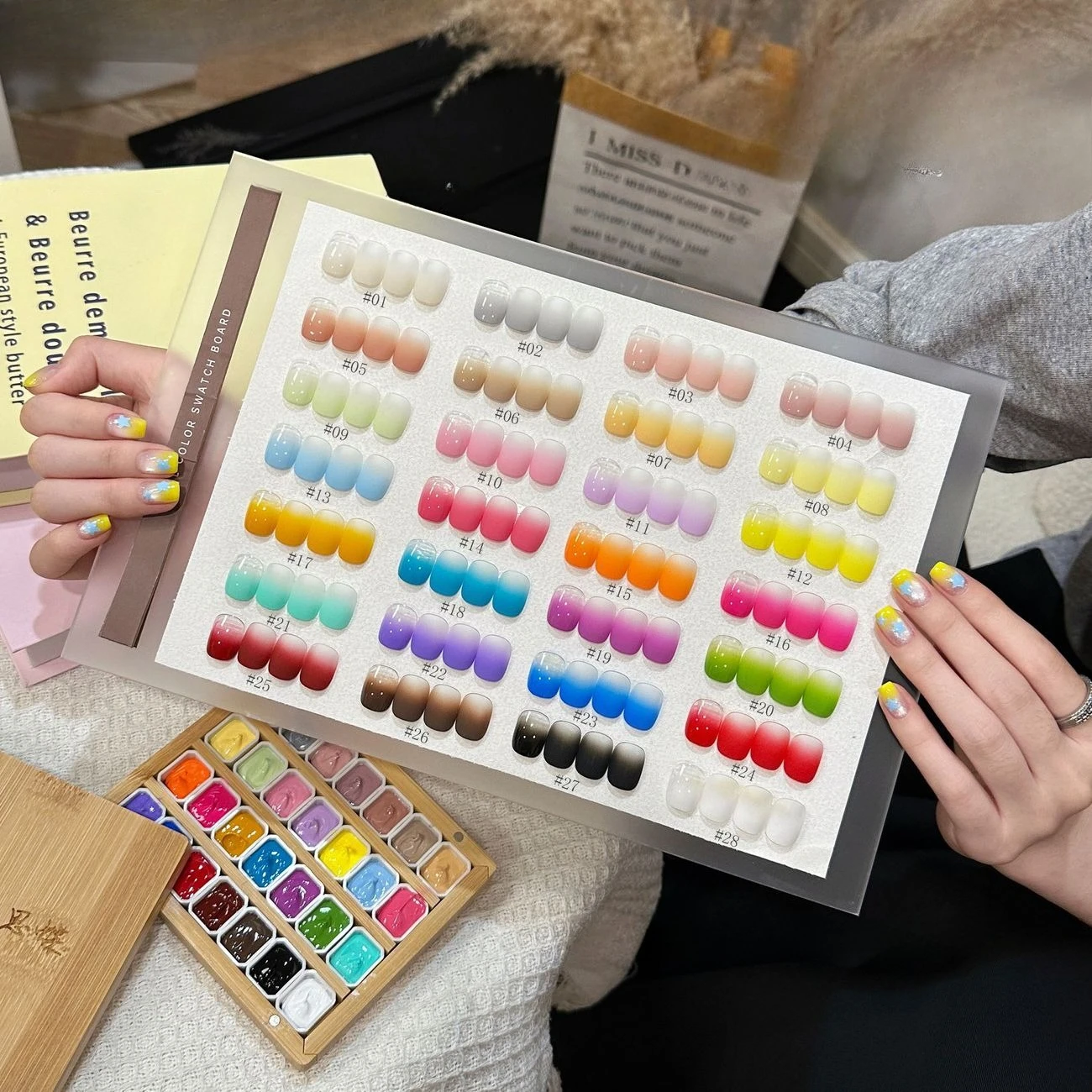 28 цветов1 набор гель-красок для ногтей Pat Painting Gel Nail Macaron Spring Summer 4 в 1 для создания градиентного эффекта и узоров, гель для маникюра. (art.: 3920dc70f2eae) - 3920dc70f2eae