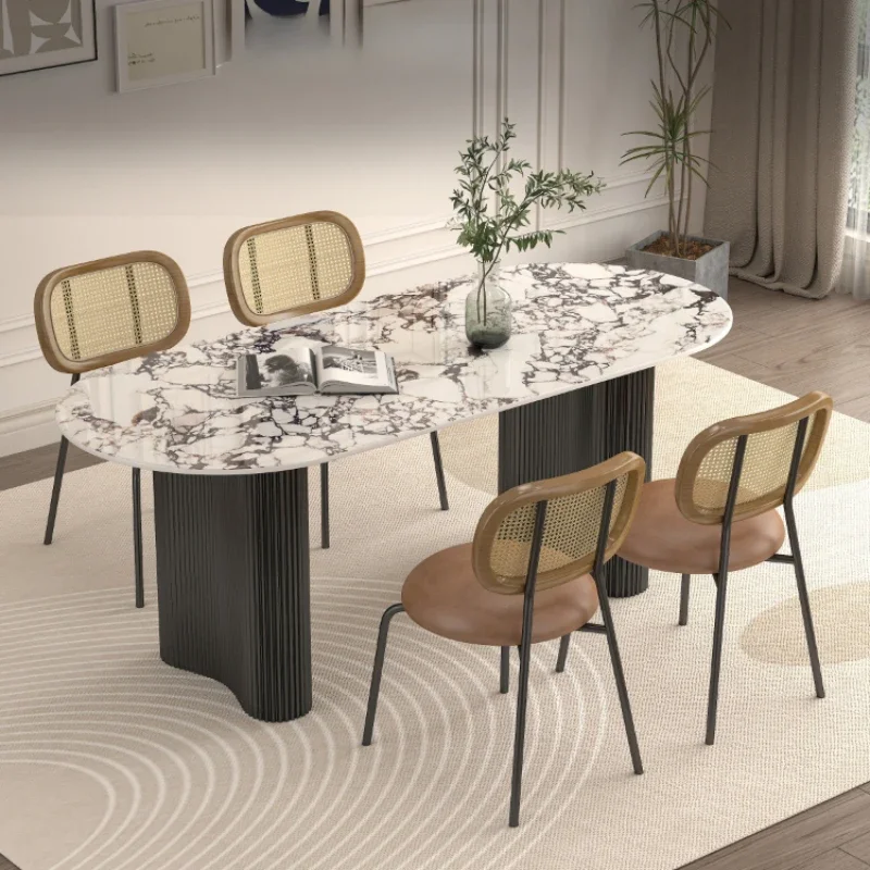 Учебные овальные обеденные столы складной кофейный стол рабочие раздвижные для