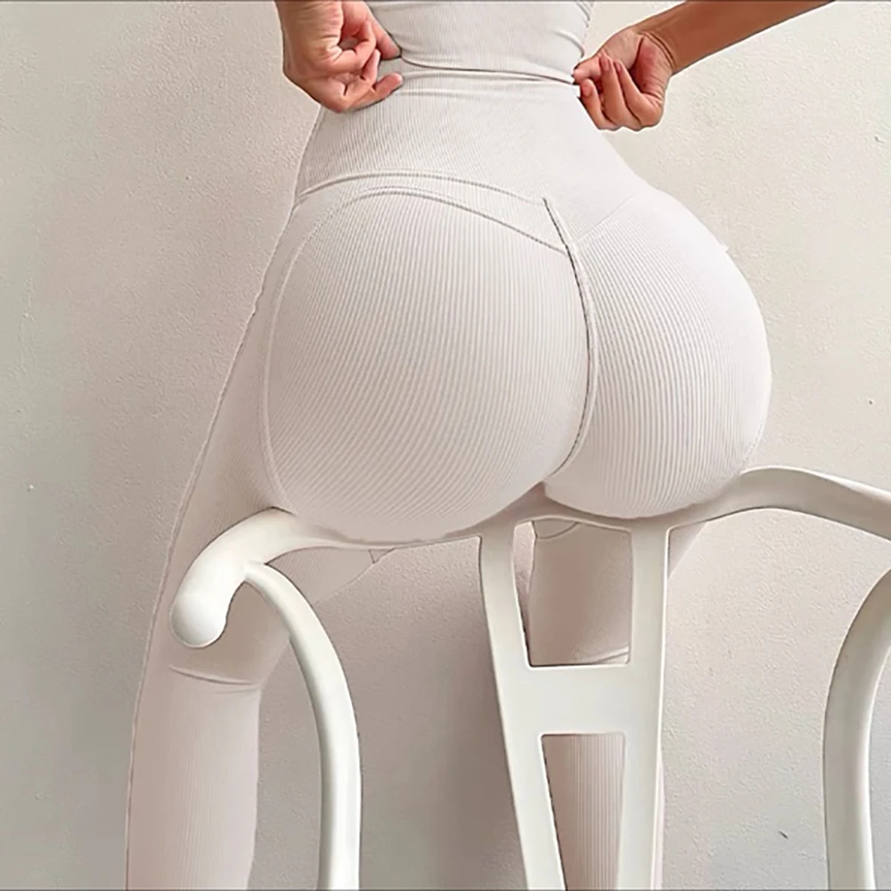 New Yoga Pants Gym Women Leggings Tight High Waist Butt Lift Long Trousers Summer Sports Fitness Running Cycling Workout Clothes