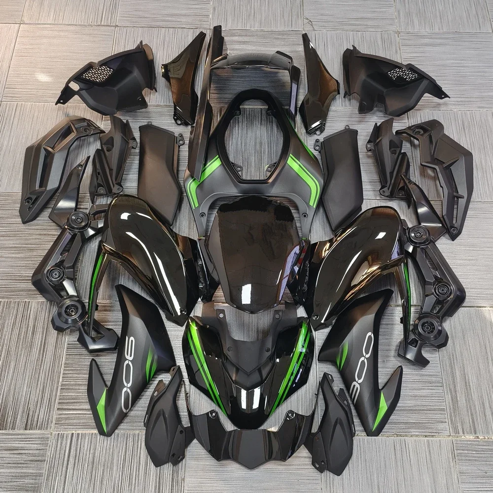 

Кузов для капота мотоцикла Kawasaki Z900 2017-2018-2019 матовый черный зеленый цветочный узор полный комплект обтекателей инъекция