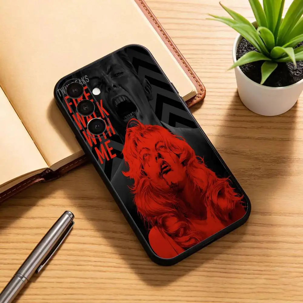 Фото Чехол для телефона T-Twin P-Peaks Fire Walk With Me для Samsung Galaxy A20,21s,22,31,32,52,53,72,73,80,91 Мягкий черный корпус №5