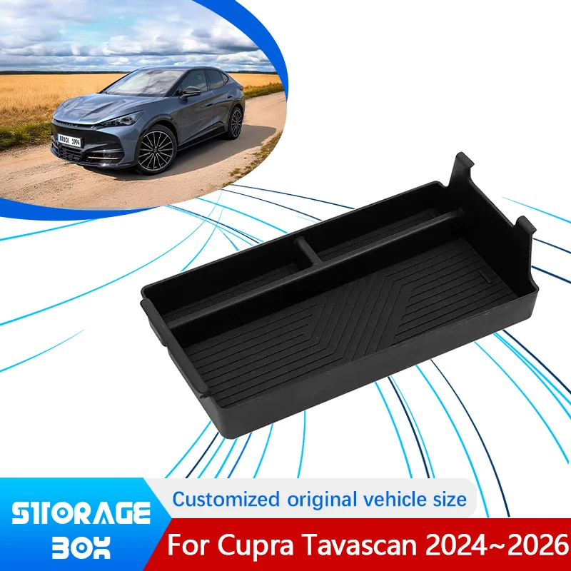 Фото Аксессуары для Cupra Tavascan 2024 2025 2026, Volkswagen ID.UNYX, верхний слой, подлокотник, ящик для хранения, органайзер, центральные аксессуары №1