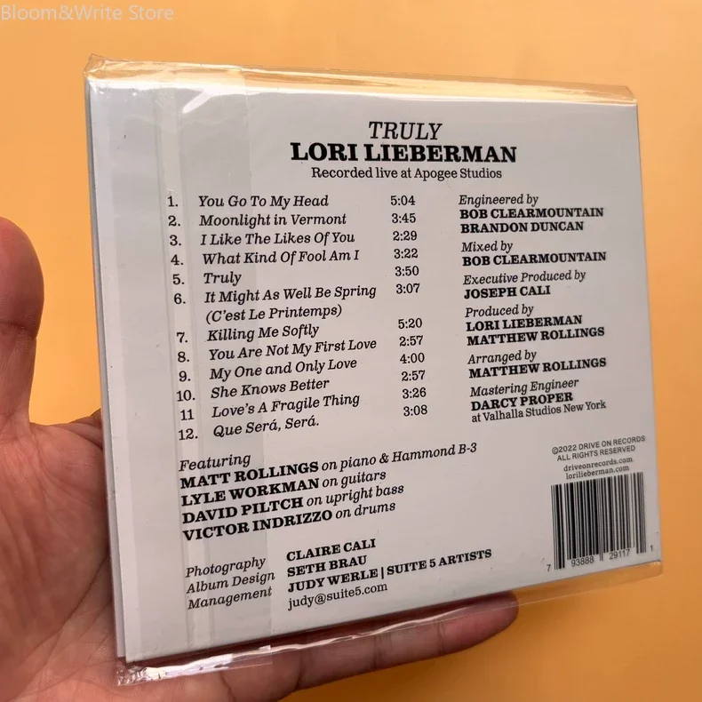Классический CD с женским вокалом Лори Лайберман, альбом «TRULY», музыкальная запись «Moonlight in Vermont», коллекция музыки для Walkman и вечеринок (art.: 3920da1318e17) - 3920da1318e17