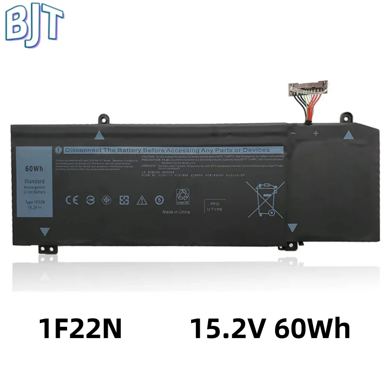 100% новый аккумулятор для ноутбука 15 2 В 60 Втч 1F22N Dell Alienware 2018 Orion M15 M17 R1 G7 7590 7790 G5 5590