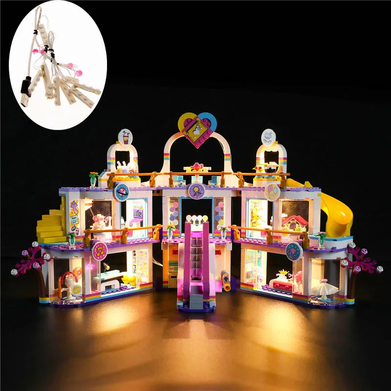 Набор с USB-подсветкой для торгового центра Друзья из LEGO Харт-Лейк 41450 деталей