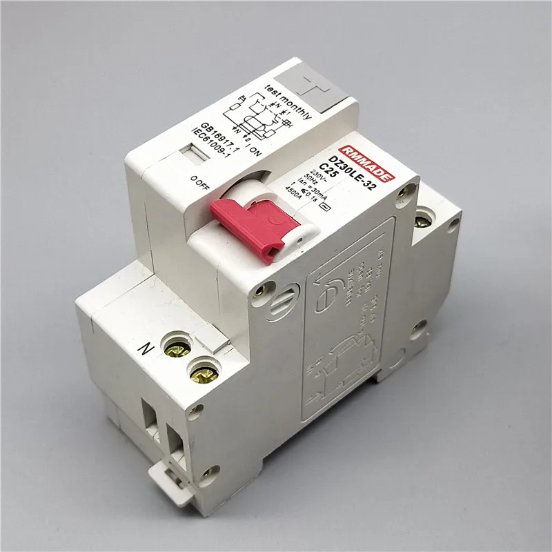 

DZ30LE TPNL DPNL 230V 1P+N Residual current Circuit breaker with over and short current Leakage protection RCBO MCB