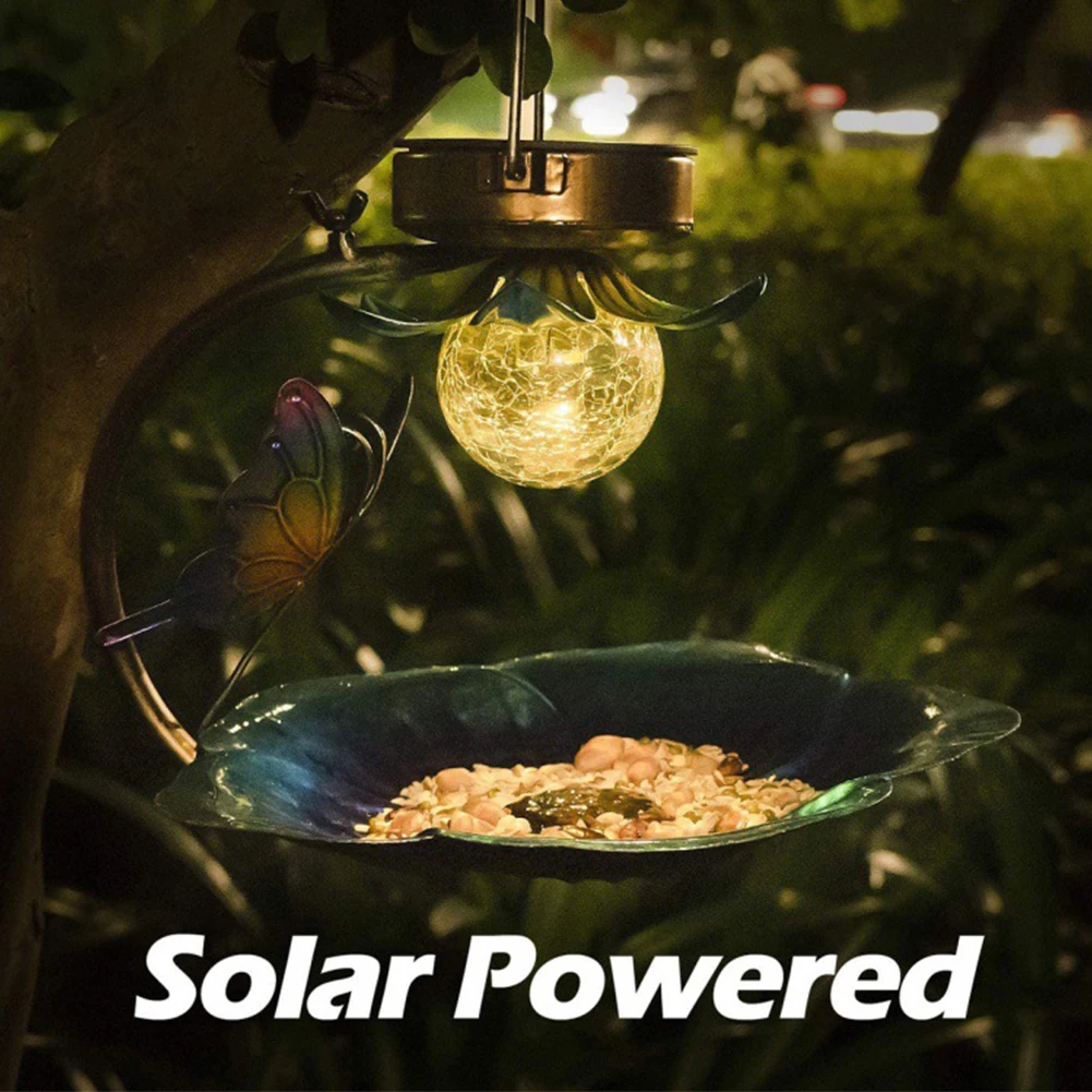 

Bird Feeder Lamp Pet Supplies Metal Hanging Flower Light Garden Yard Lawn Tree Home Outdoor Decoration Bird Supplies Accessories
