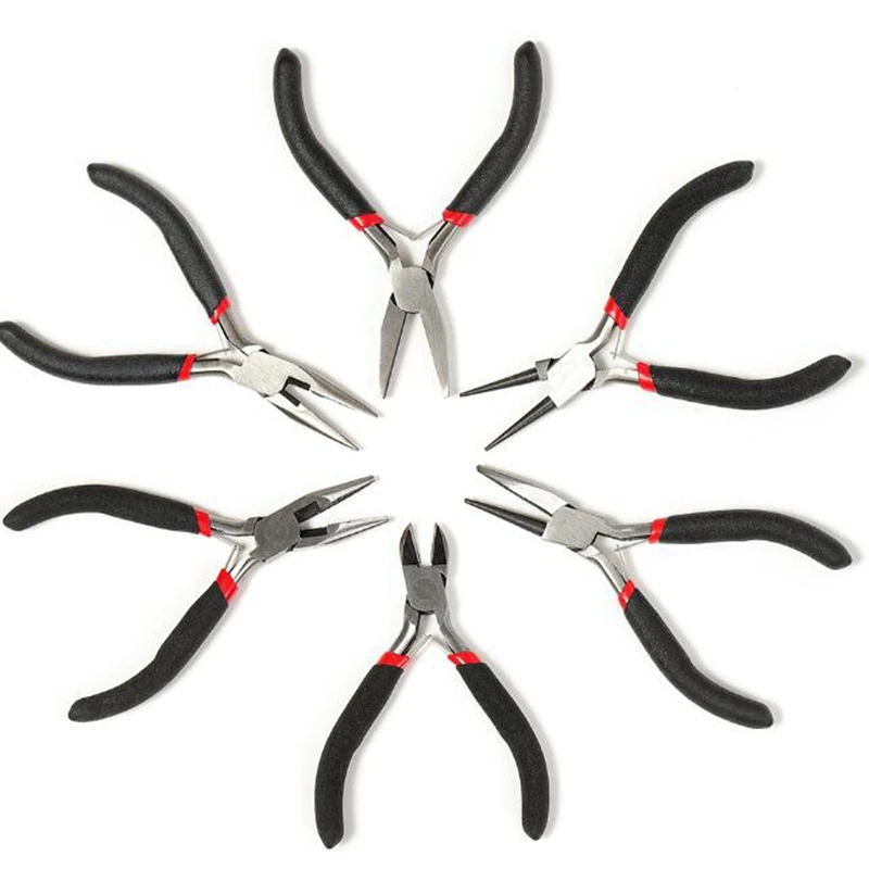 

Многофункциональный инструмент, Нескользящие плоскогубцы с круглым и вогнутым концом, кусачки для проволоки, кусачки с длинным носом, комп...