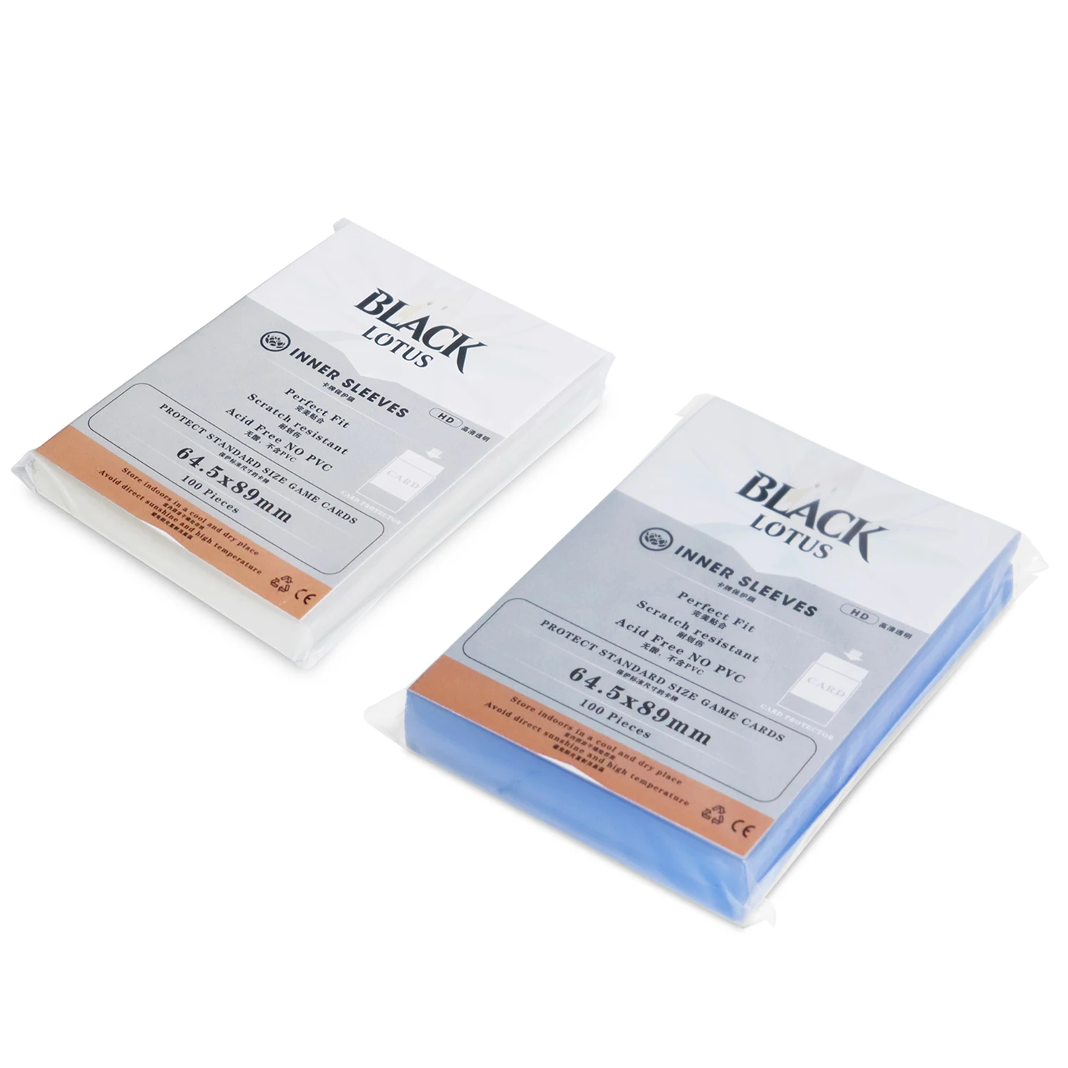 Black Lotus Acid Free Trasparente Perfect Fit Card Sleeves Dimensioni Perfette Cover Interna Trasparente Per Mgt/Pkm/Lor/Star 64.5 X89Mm