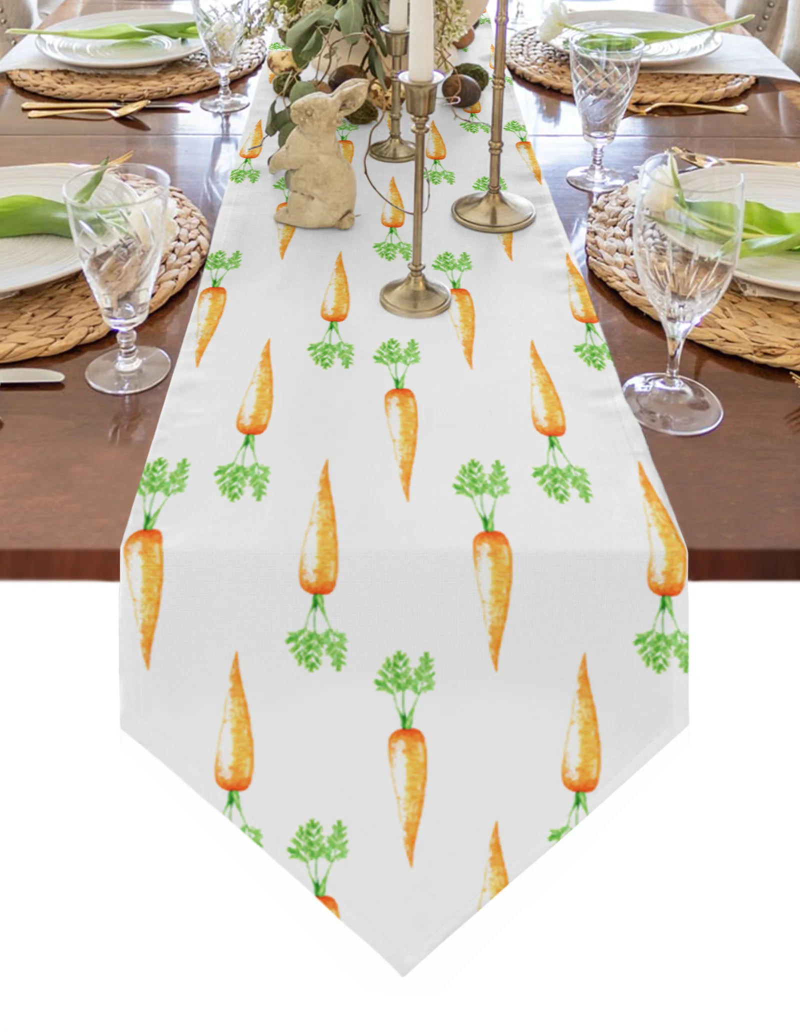 

Пасхальная текстура, коврик для стола с принтом моркови, скатерть для стола, скатерть для кофе, Свадебная вечеринка, домашний декор, коврики