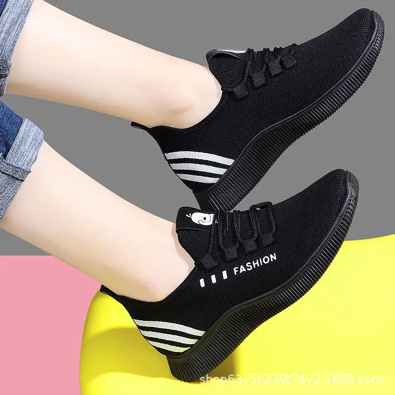 Women's Casual Sneakers Women's Breathable Mesh Platform Sneakers Women's Fashion Mesh Shoes Tennis Women's Sneakers