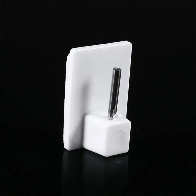 

4pcs Curtain Hooks Kitchen Self-adhesive Wall Hook Storage Hooks Bathroom Hook Curtain Buckle Curtain Rod Buckle Accessories