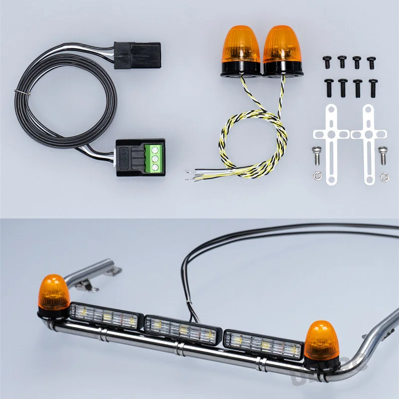 Светодиодная желтая Вращающаяся лампа JUWUBA для радиоуправляемого грузовика