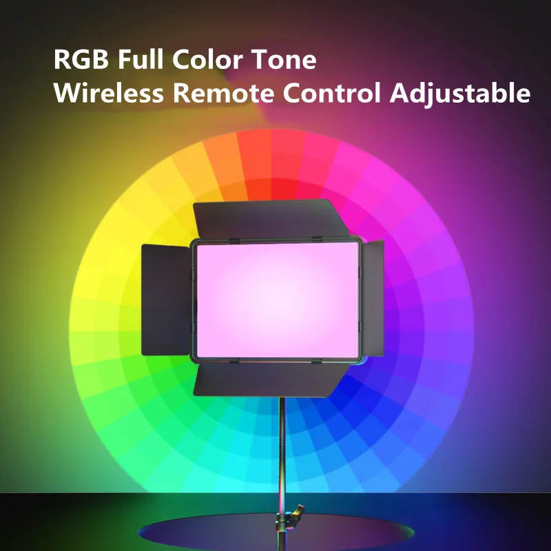 

LED Photo Studio Light RGB10 Inch Flat Panel Light EU Youtube Live Portable Panel Lamp With Remote Control Video Recording