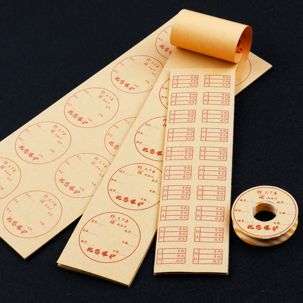 

10x10/20pcs Fishing Line Reel Labels Stickers Main/Sub Line Iscas Pesca Fishing Tackle Gear Accessories