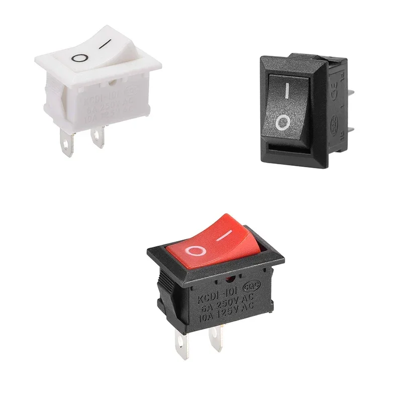 5/10/15 шт. кнопочный переключатель 10x15 мм SPST 2Pin 3A 250V KCD11 вкл/выкл 10 * 15 черный красный и