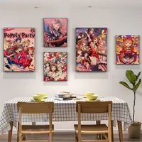 anime bang dream girls band party classic anime poster vintage room bar cafe decor room wall decor