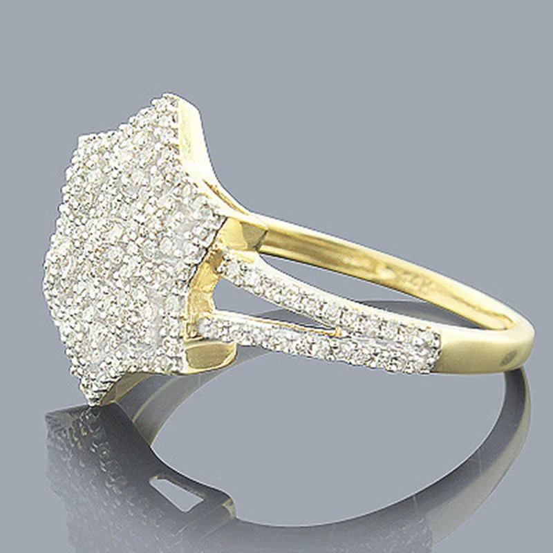 

Elegant Silver Color Mirco-Inlaid Crystal Zircon Rhinestone Hexagon Polygon Female Ring for Women Party Jewelry