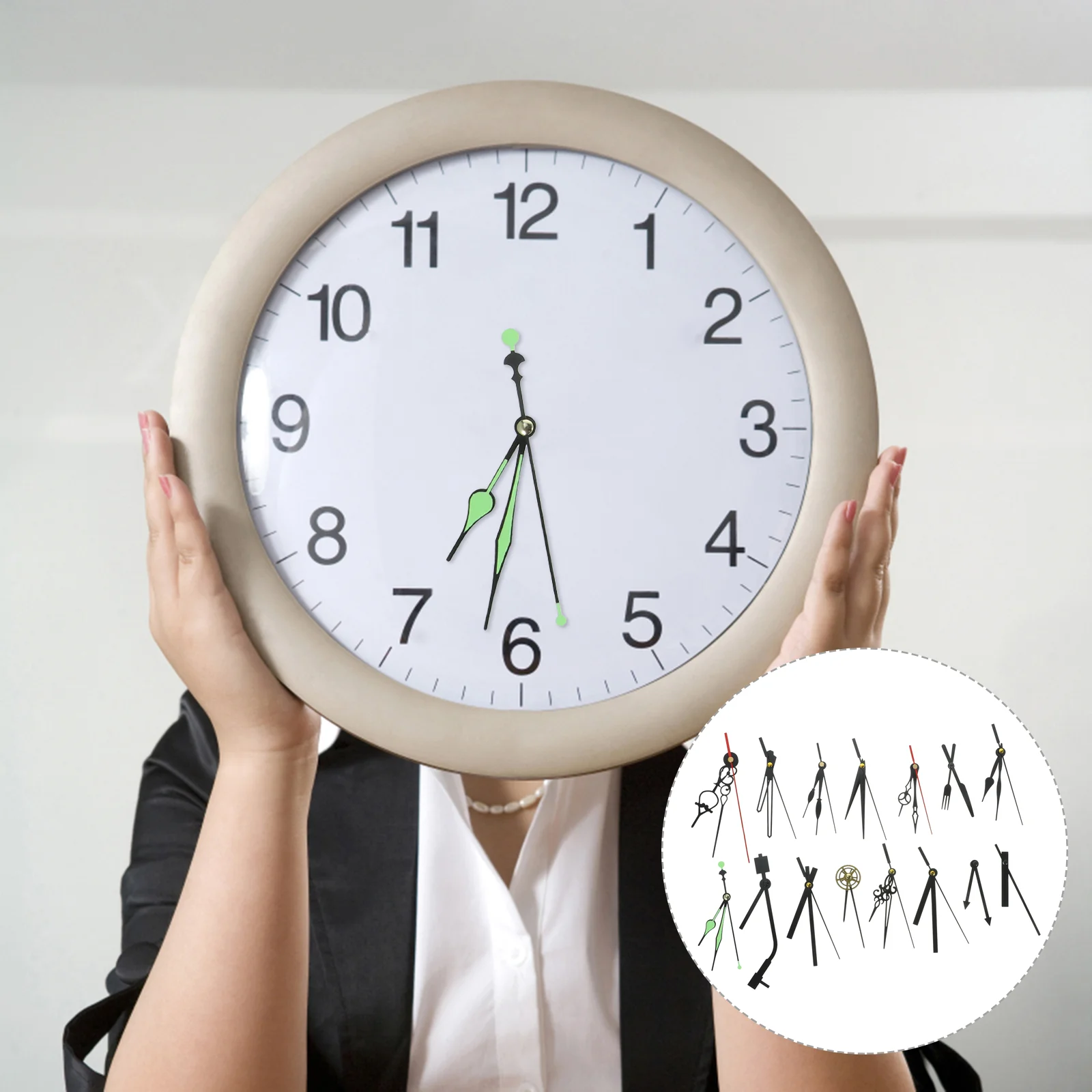 

Clock Accessories Works Replacement Kit Kits Large Hands Making Mute Repair DIY