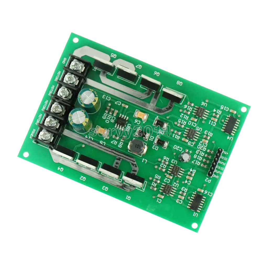 

10A Dual Channel Motor Driver Board Module High Power H Bridge DC 3-36V Strong Braking Function Drive Plate