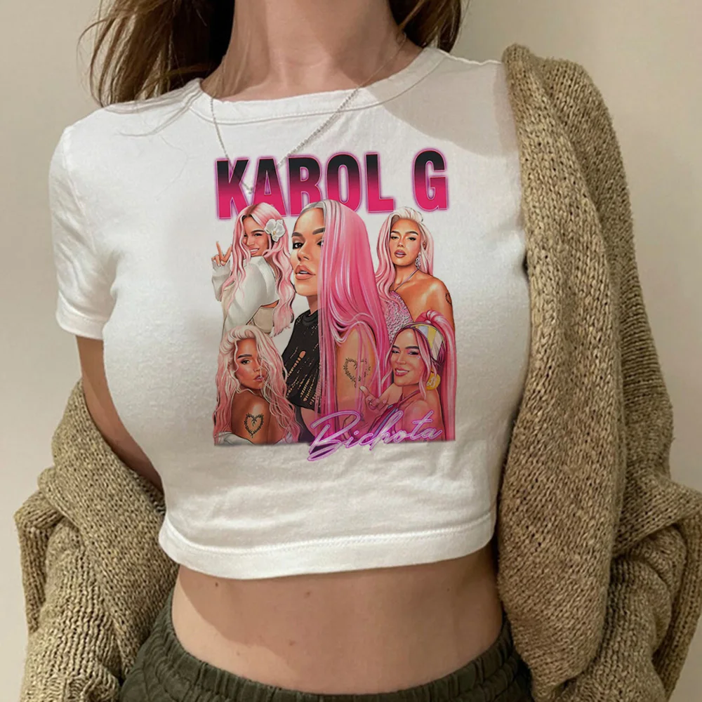 Женский укороченный топ с рисунком кавайная манга kawai