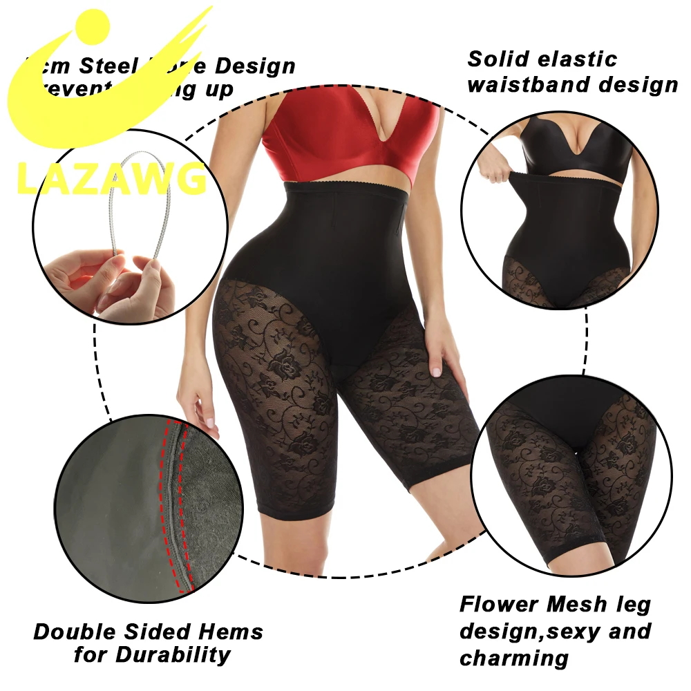 LAZAWG Seamless Shapewear for Women Tummy Control Body Shaper Panties Slim Waist Cincher Short Fajas Colombianas Underwear