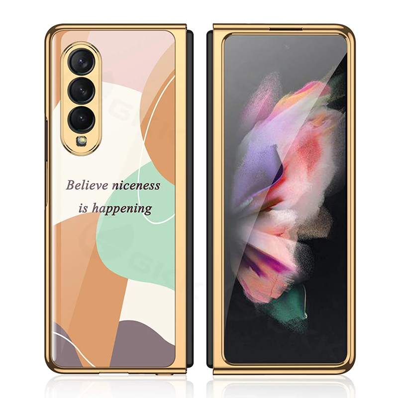 

GKK чехол с покрытием из закаленного стекла для Samsung Galaxy Z Fold 3 2