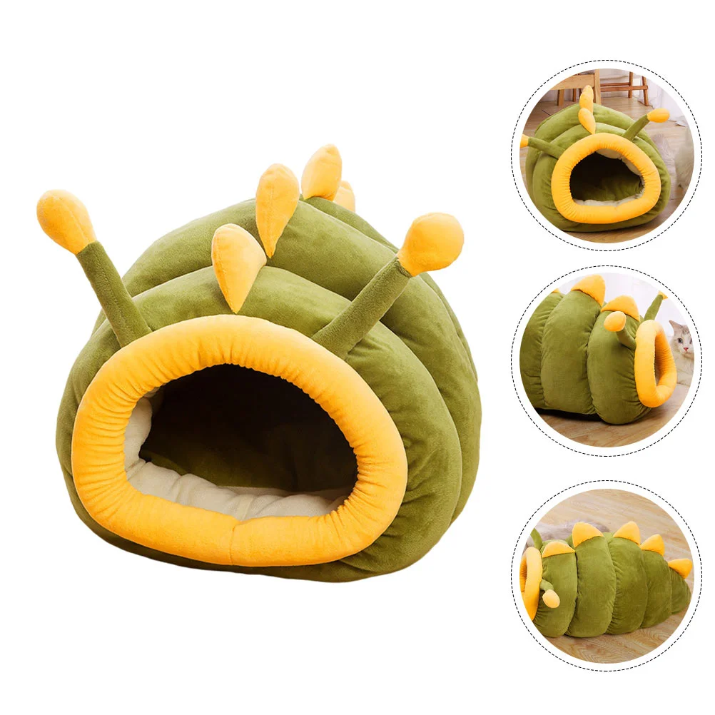 

House Cage Pet Hamster Furry Bed Catbeds Accessories Shelter Indoor Rest Sleeping Plush Caterpillar Mini Winterpets Small Hides