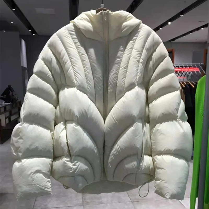 Women's Clothing Jackets Winter 2022 New Women's Short  Down Jacket Women's Small Hooded Cloth Bread