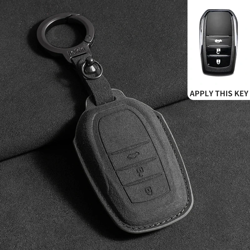 Для Toyota Corolla SE 2023 Camry 50 55 TLC200 Yaris Land Cruiser Prado150 RAV4 Venza SIENNA замшевый чехол для ключей