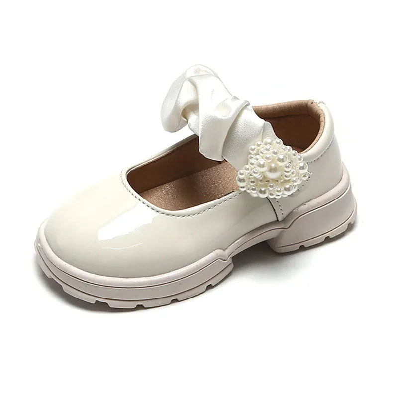 

COZULMA Spring Autumn Children Casual Shoes FGirls Princess Mary Jane Dress Shoes Baby Kids Girls Pearl Casual Flats Size 21-30