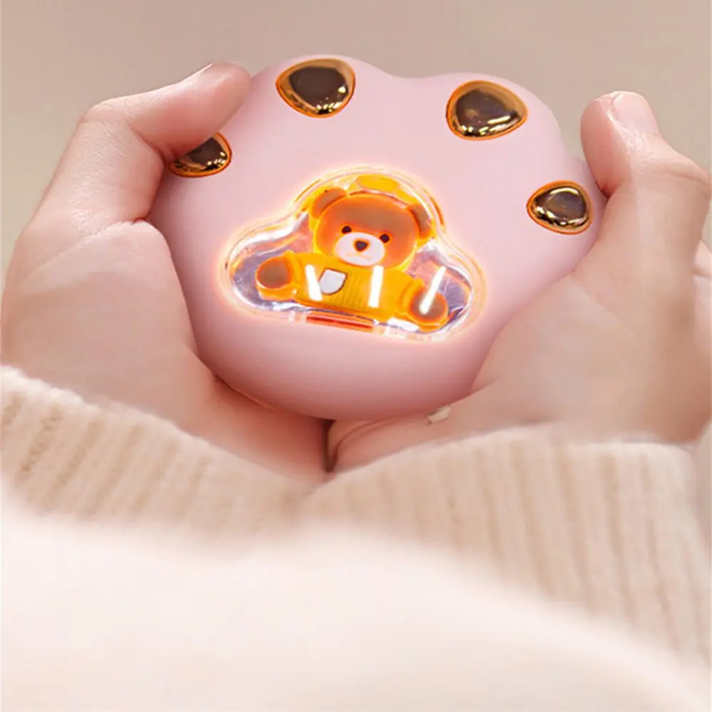 

New Cat Claw Hand Warmer Usb Charging Portable Luminescent Hand Warmer Outdoor Cute Baby Warmer Fashion