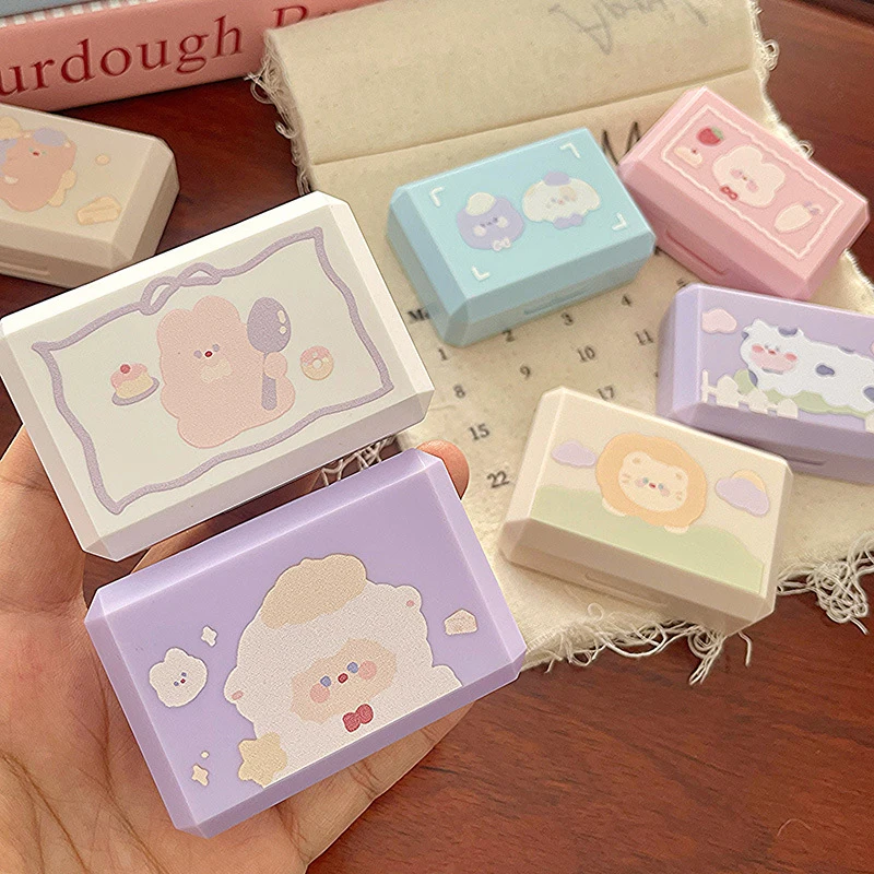 1 коробка контейнер для хранения контактных линз