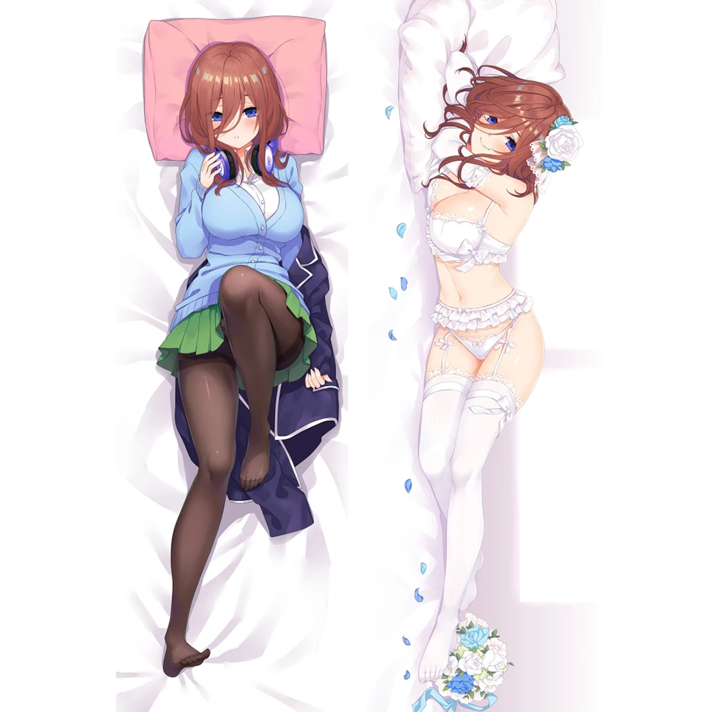 

The Quintessential Quintuplets Hugging body Pillow Cover Case Miku Nakano Bedding Dakimakura Pillowcases
