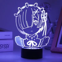 girl anime bunny waifu mai sakurajima led night light for bedroom desk decor my hero academia zero two lamp friend birthday gift