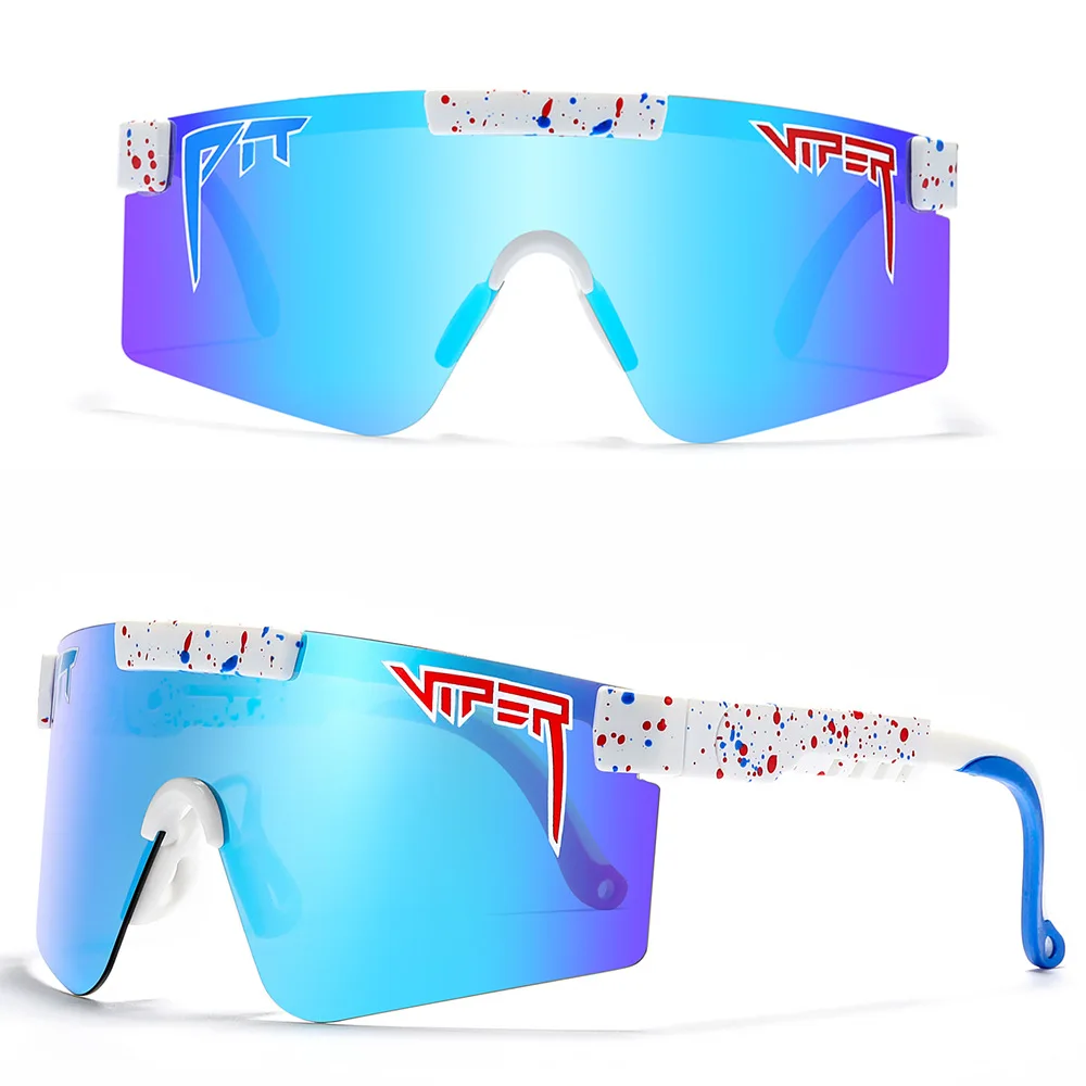

Pit Viper Polarized Sport Sunglasses Men UV400 Mirror Shades The 2000S Women Oversized Fashion Glasses With Free Box