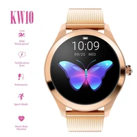 IP68 Waterproof Smart Watch Women Lovely Bracelet Heart Rate Monitor Sleep Monitoring Smartwatch Connect IOS Android KW10 band