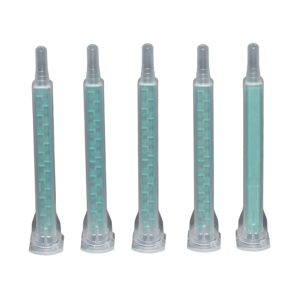 

5pc Static Mixing Nozzles 83mm Plastic Mixing Tube Mixer Set for 50ml 1:1 Dual Cartridges Epoxy Structural Adhesives AB Glues