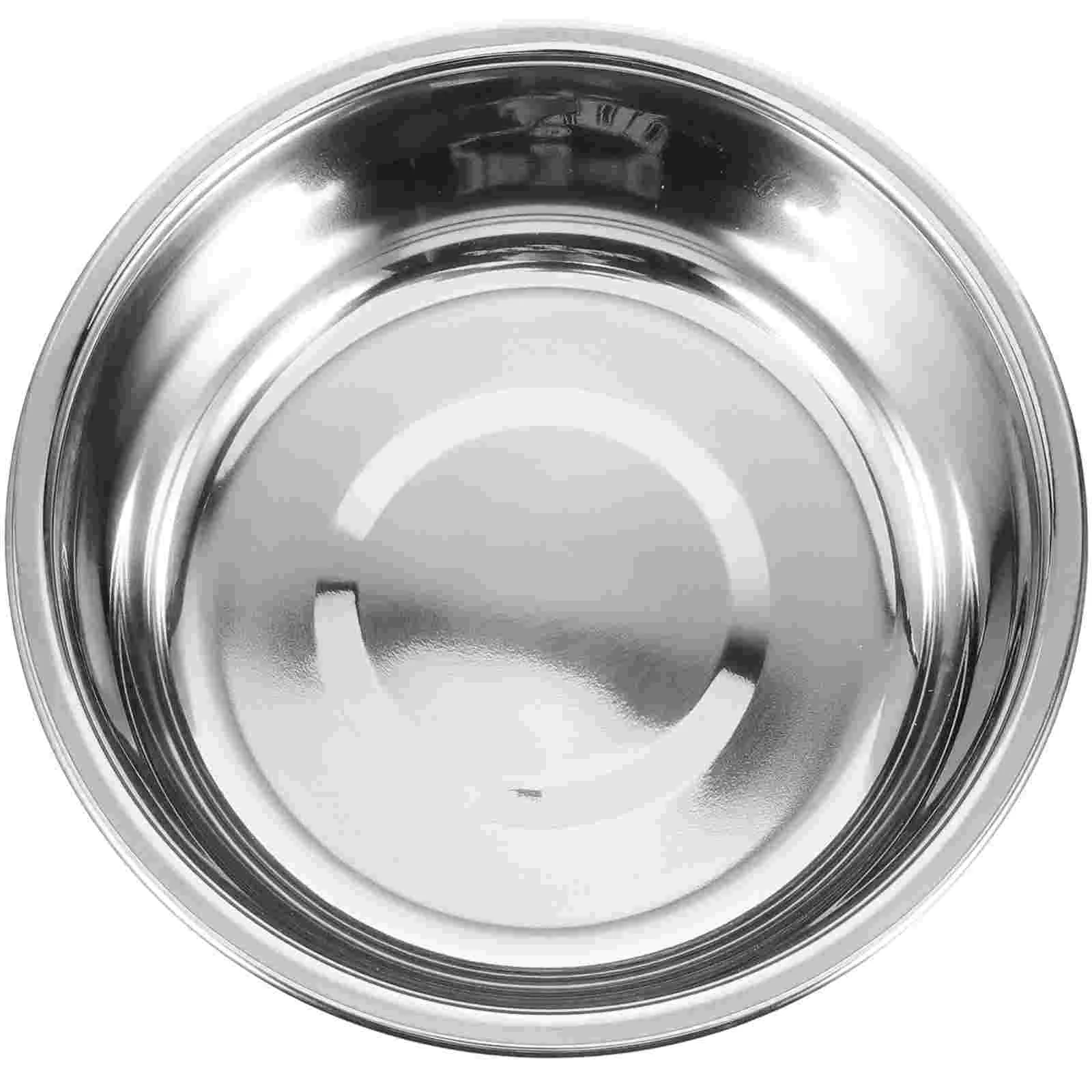 

Dog Bowls Pet Food Holder Non-skid Puppy Indoor Stainless Steel Water Portable Dispenser Feeding