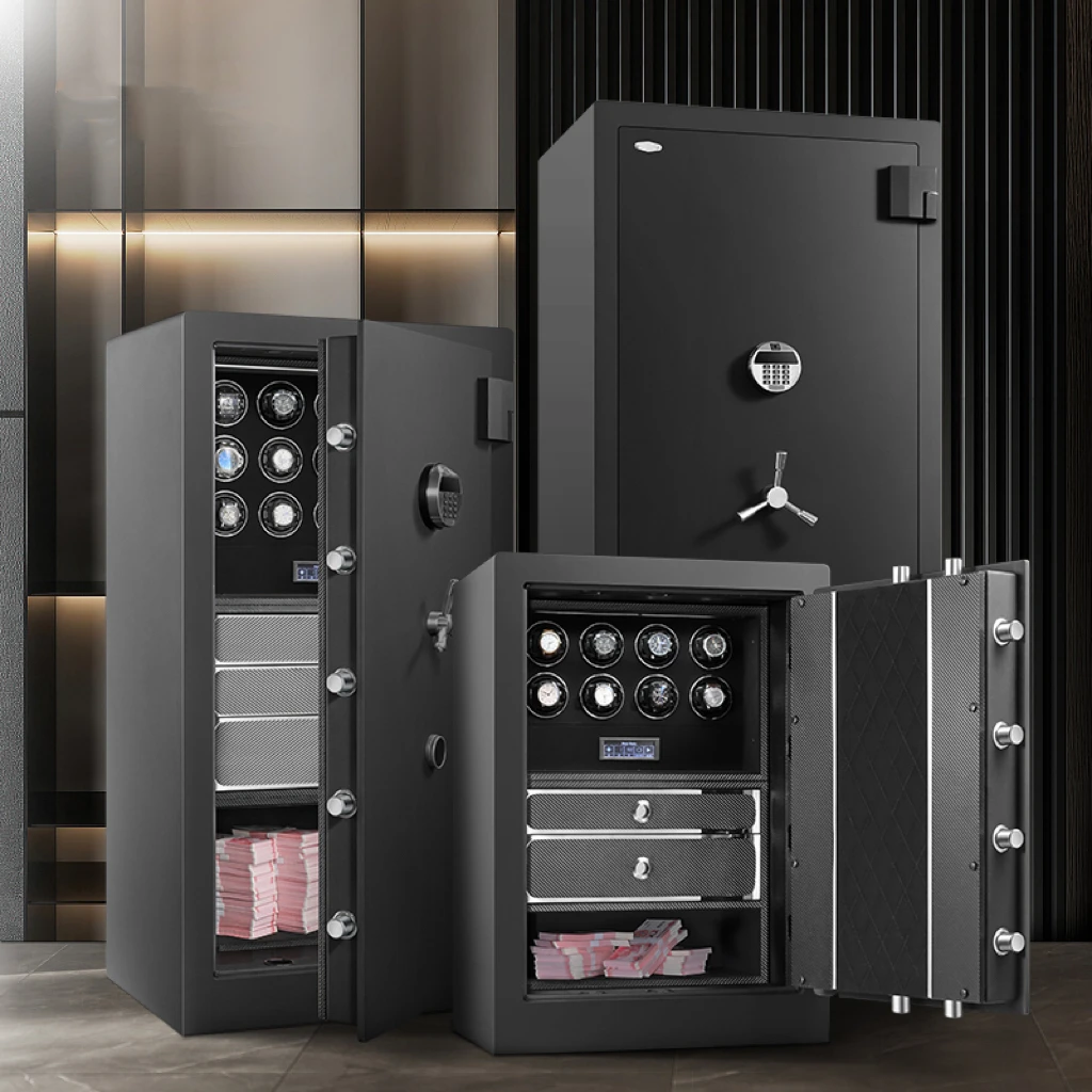 

MINIESI United Kingdom luxury 2023 New Watch safe Automatic winder anti theft watches box Fingerprint unlock 8 12 20 slots