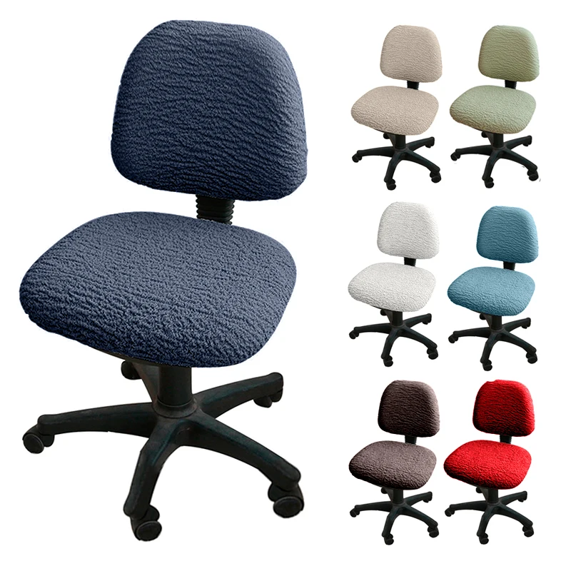 

Чехол на компьютерное кресло эластичные Чехлы для офисных стульев, поворотный чехол для сиденья, моющийся чехол для стульев без подлокотни...