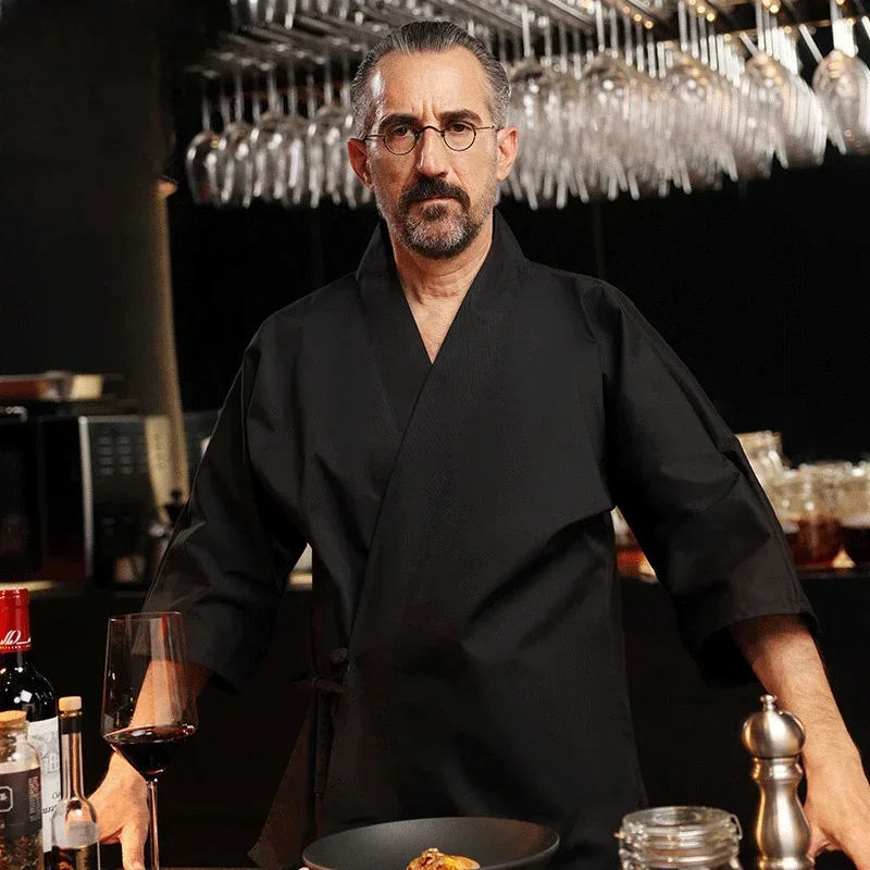 Кимоно Куртка Шеф-повара Для Чайной Церемонии Официанта Корейский Японский