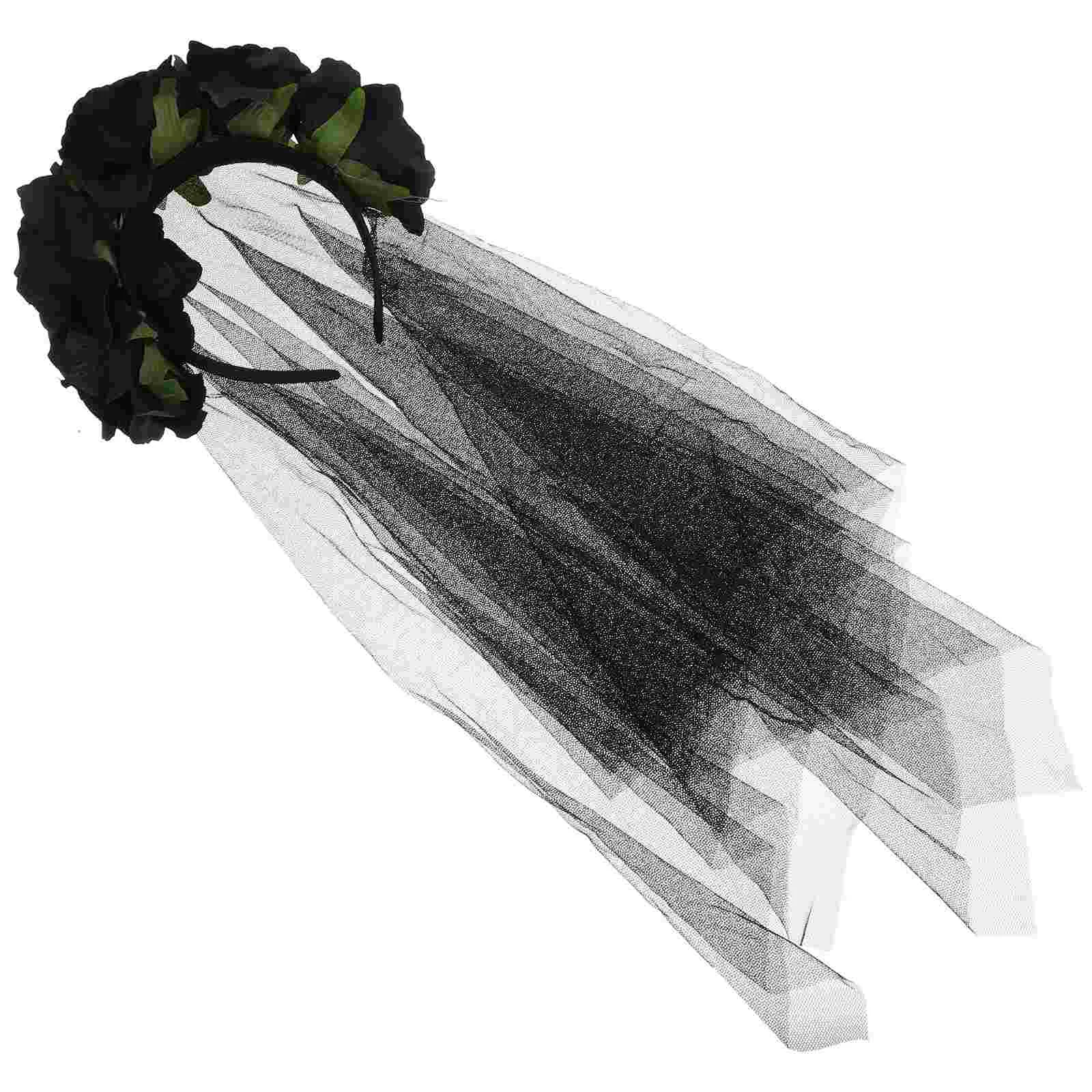 Карнавальный день мертвая вуаль головной убор костюм Катарины для девочек