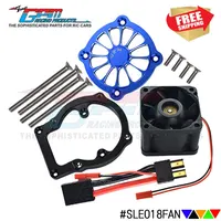 Radio control RC Car cooling fan heat sink for TRAXXAS 1/8 4WD SLEDGE option upgrade parts